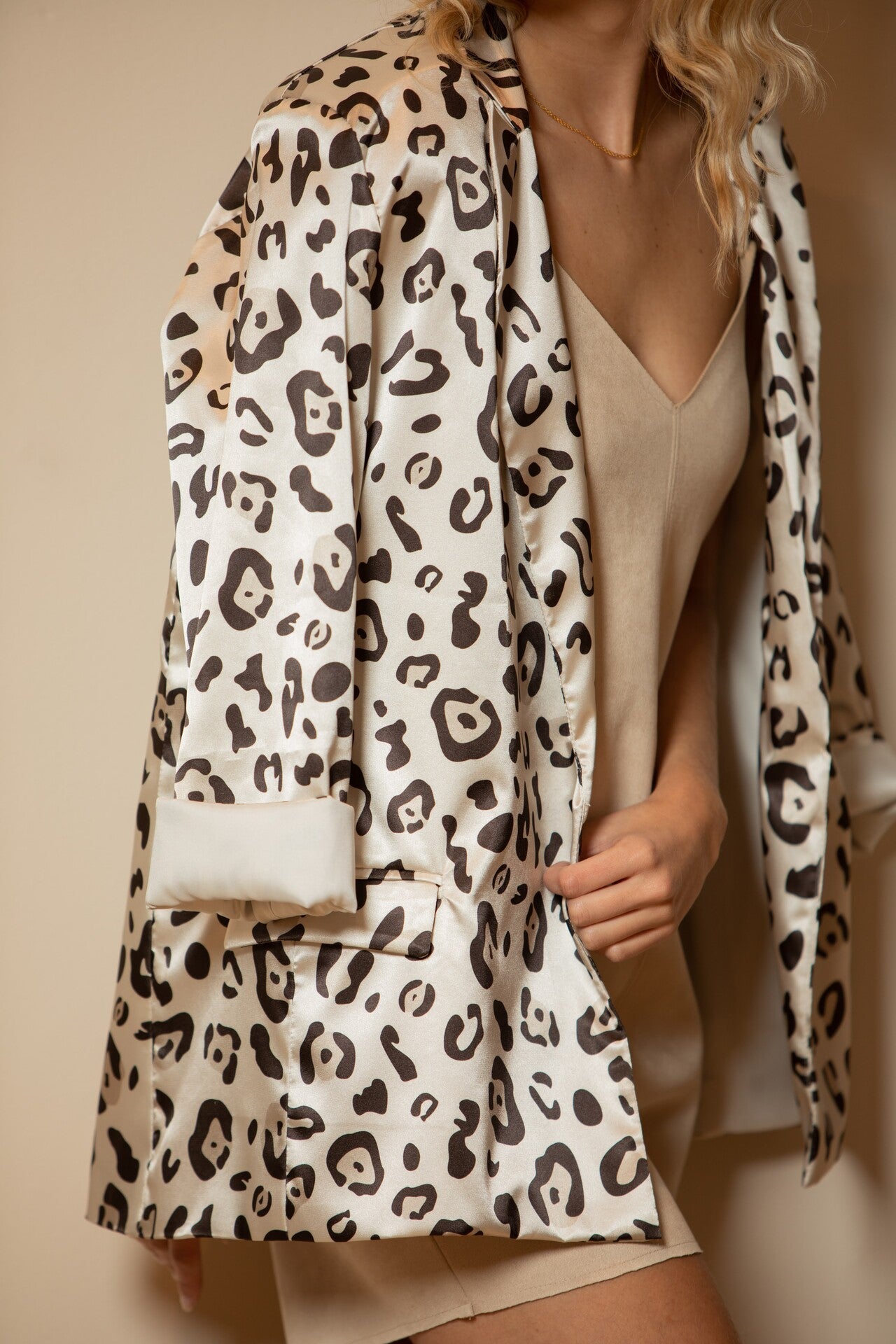 BLAZER OVERSIZED ESTAMPADO LEOPARDO