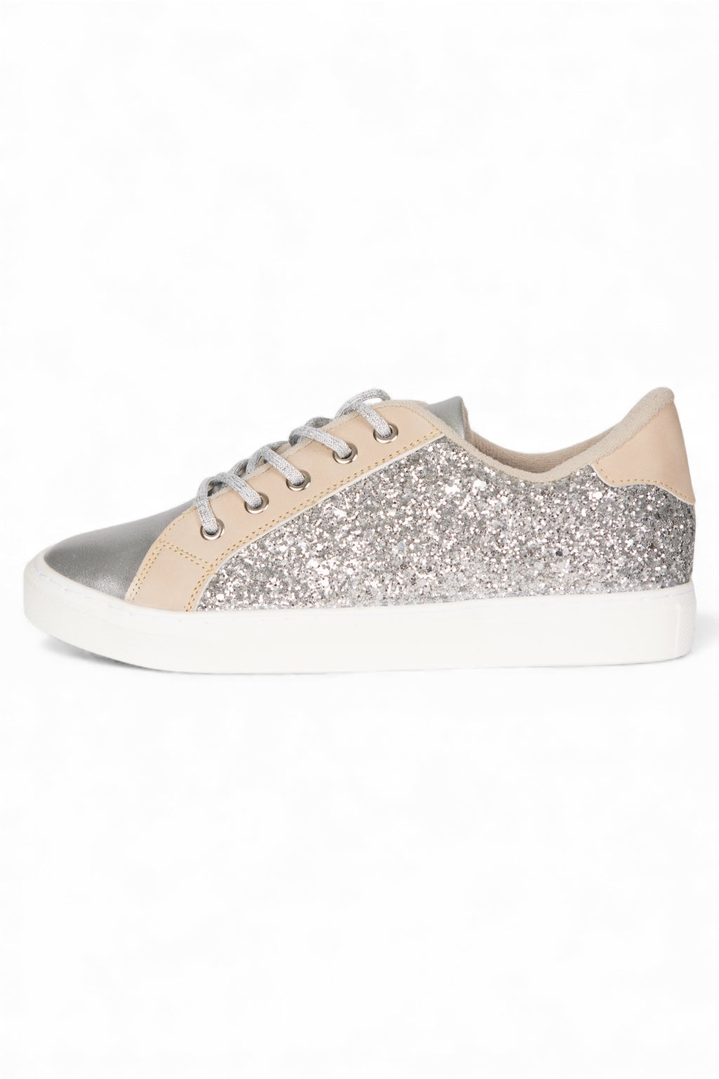 SNEAKERS PLATA / BEIGE