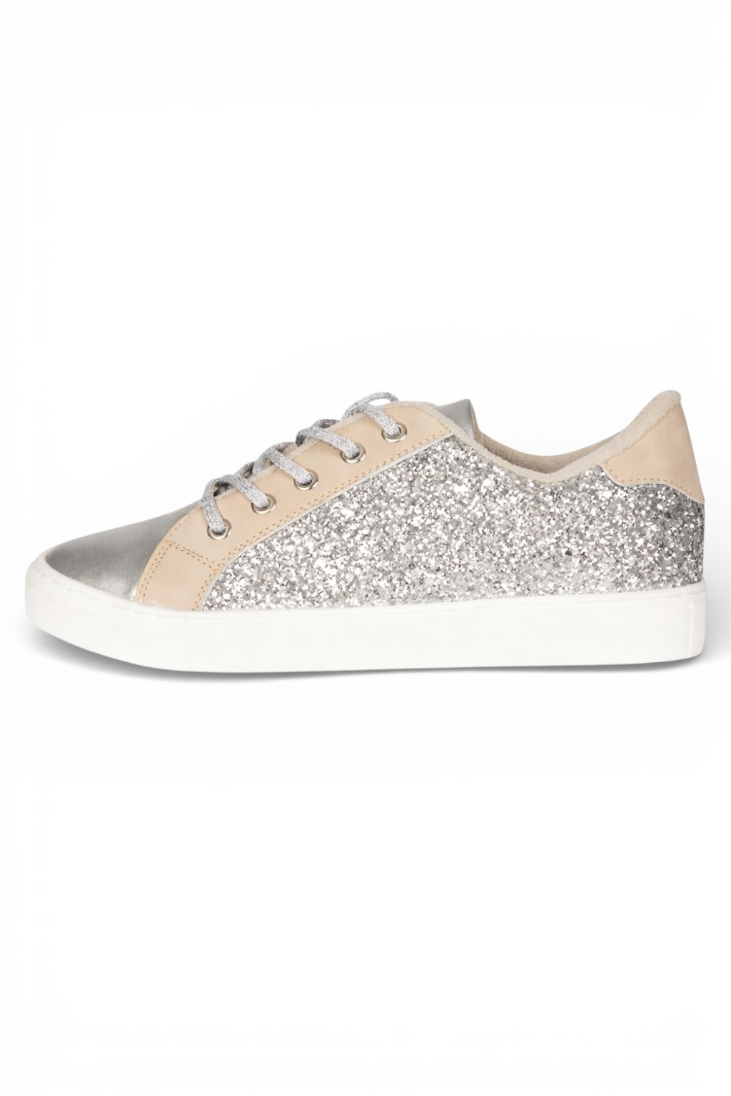 SNEAKERS PLATA / BEIGE