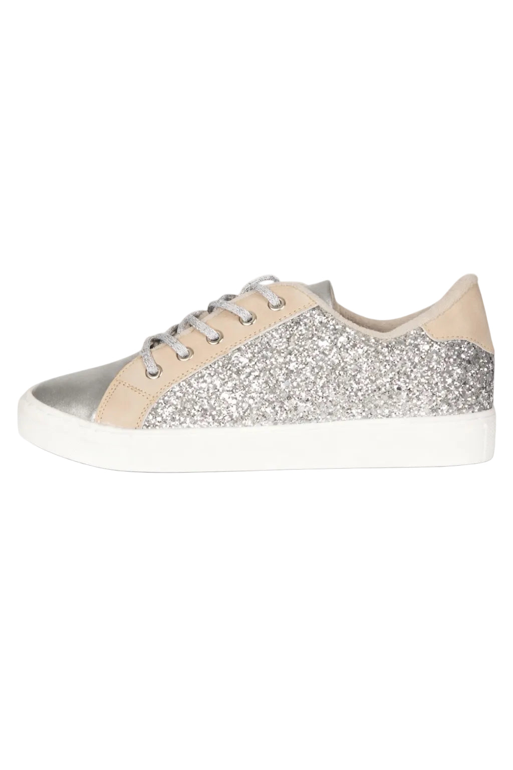 SNEAKERS PLATA / BEIGE