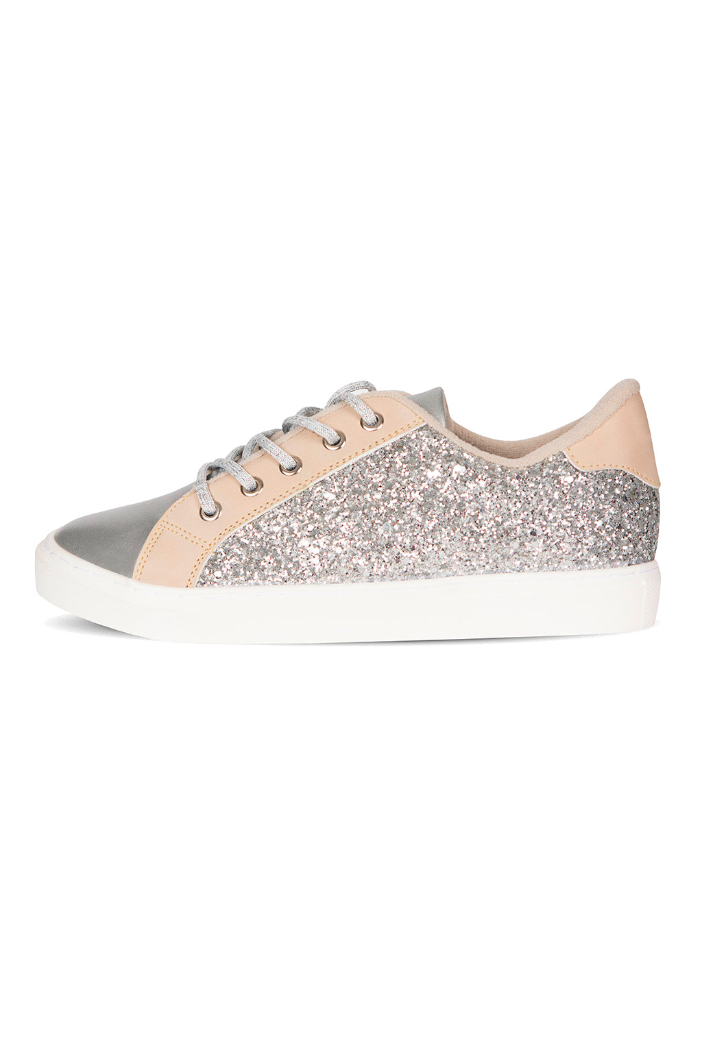 SNEAKERS PLATA / BEIGE