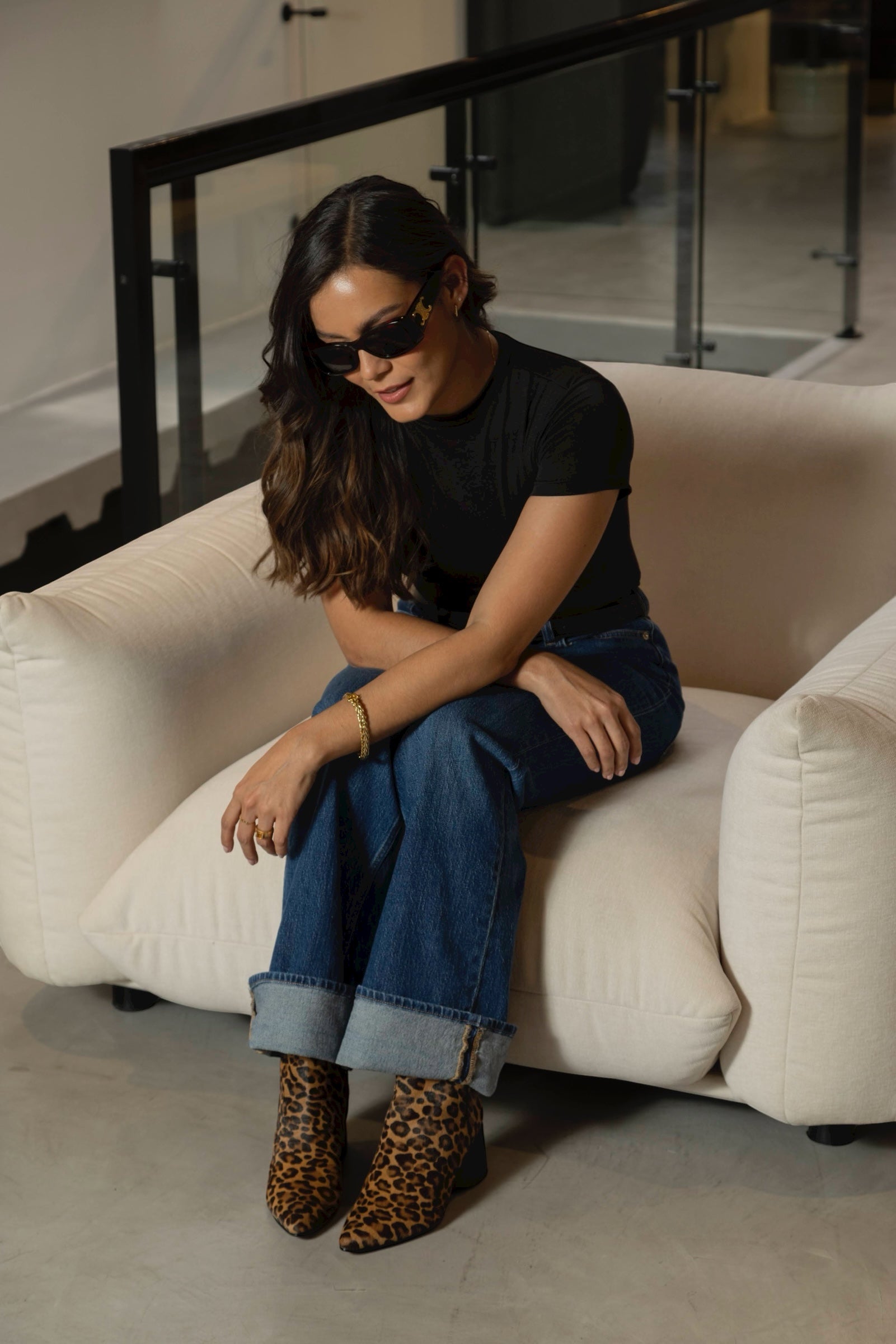 BOTINES DE PELO ESTAMPADO LEOPARDO