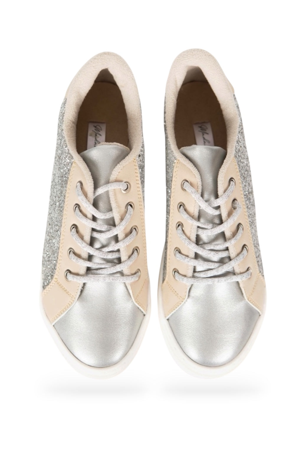 SNEAKERS PLATA / BEIGE