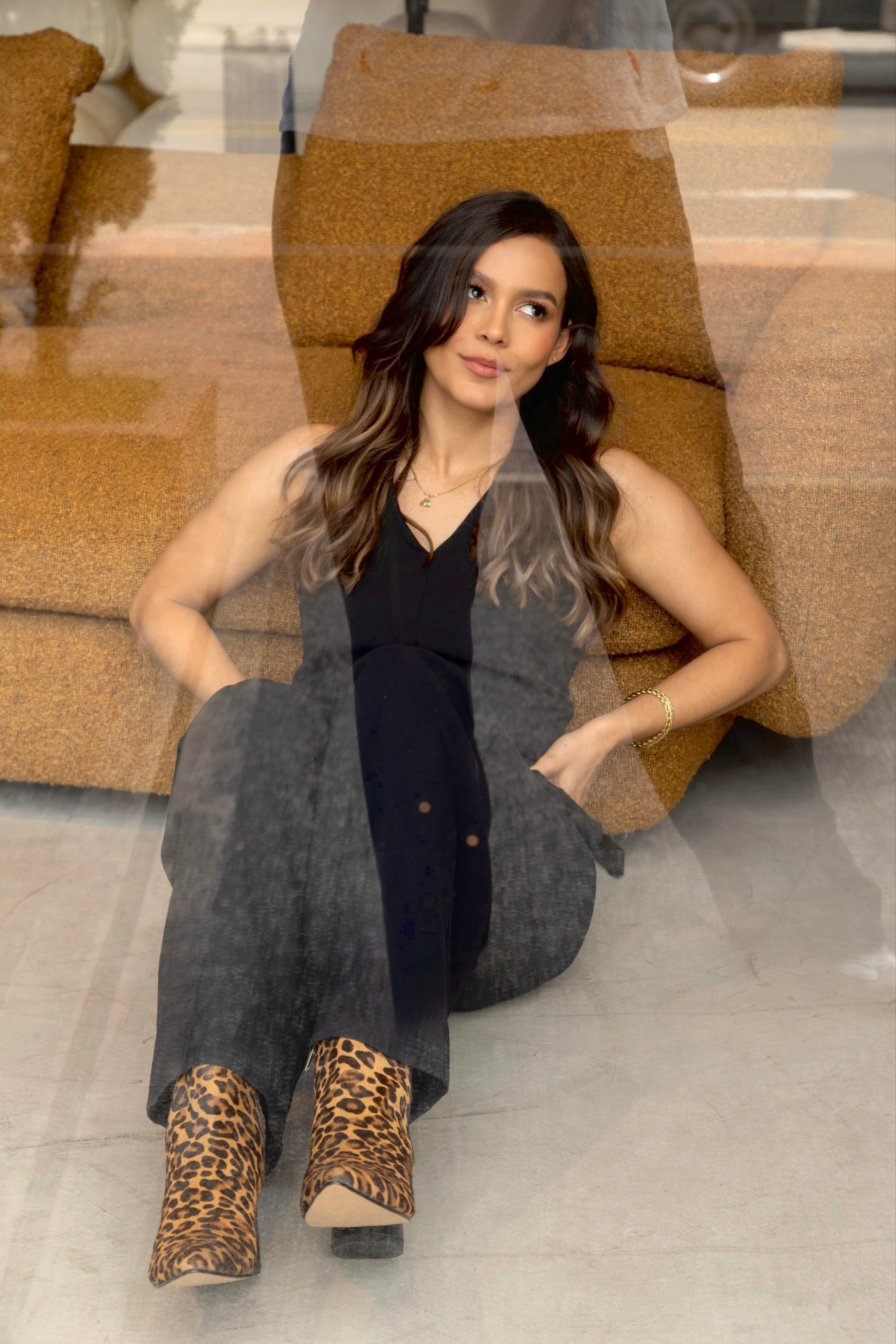 BOTINES DE PELO ESTAMPADO LEOPARDO