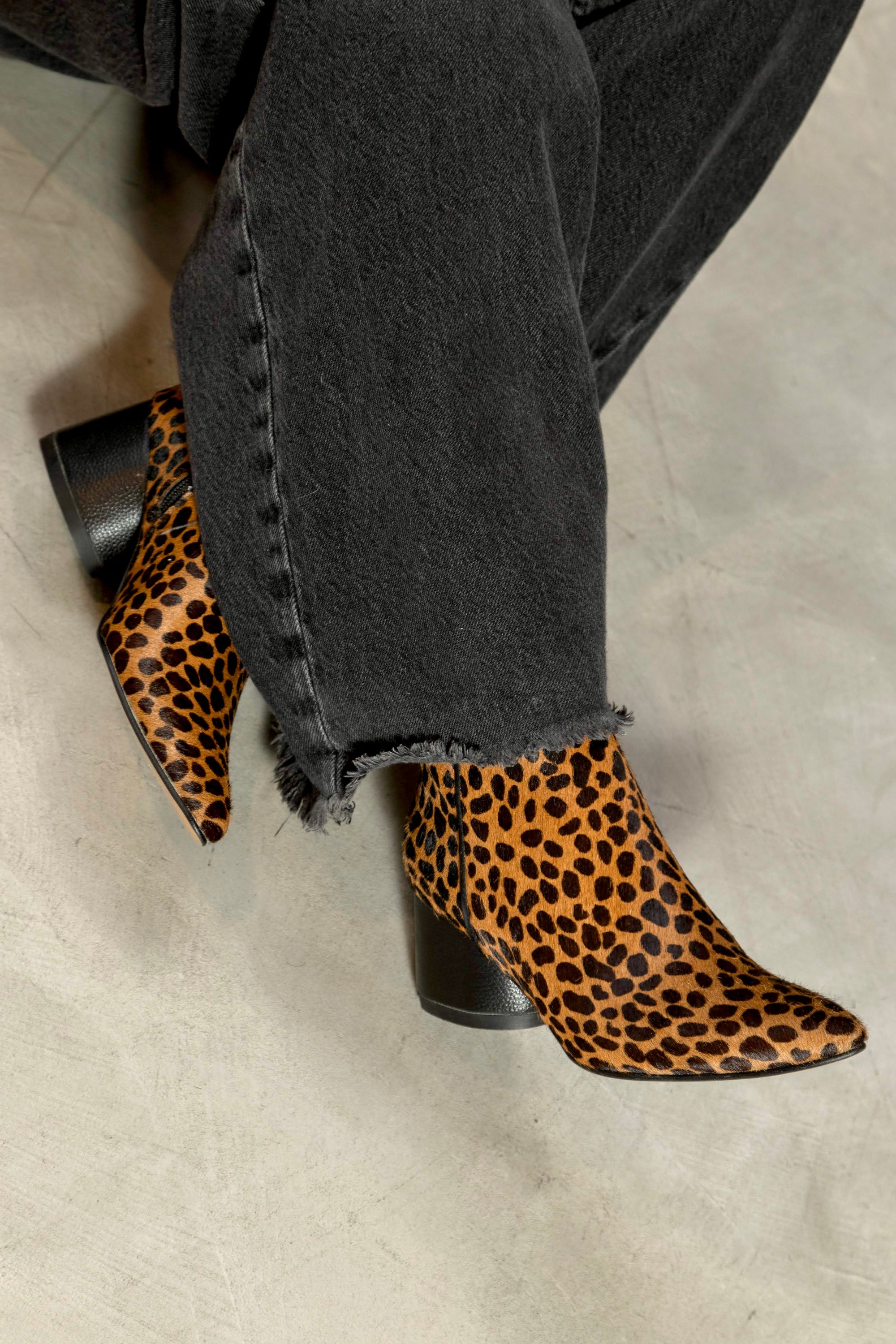 BOTINES DE PELO ESTAMPADO CHEETAH