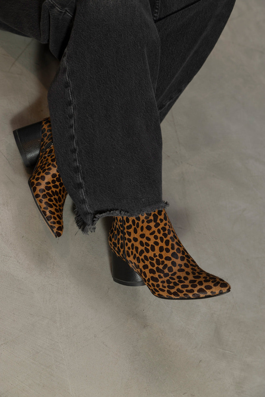 BOTINES DE PELO ESTAMPADO CHEETAH