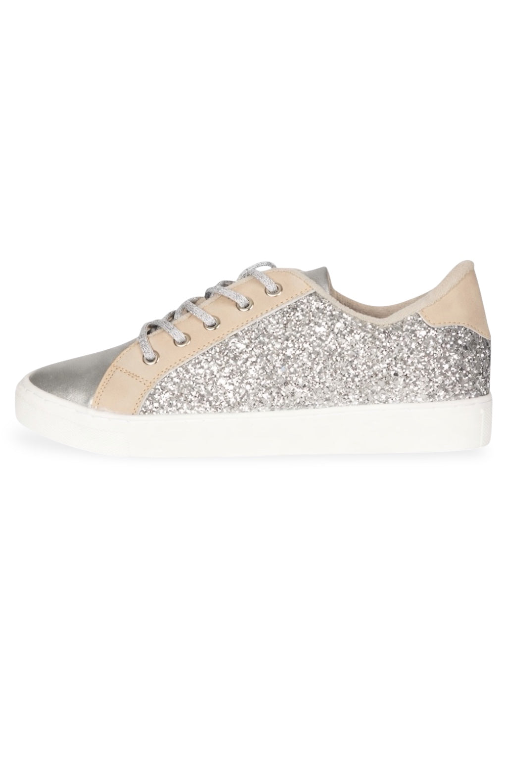 SNEAKERS PLATA / BEIGE